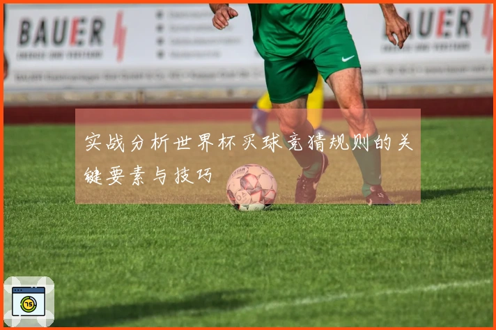 实战分析世界杯买球竞猜规则的关键要素与技巧